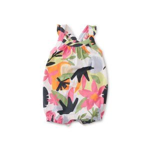 Tea Collection, Oasis Floral Cross-Back Baby Romper